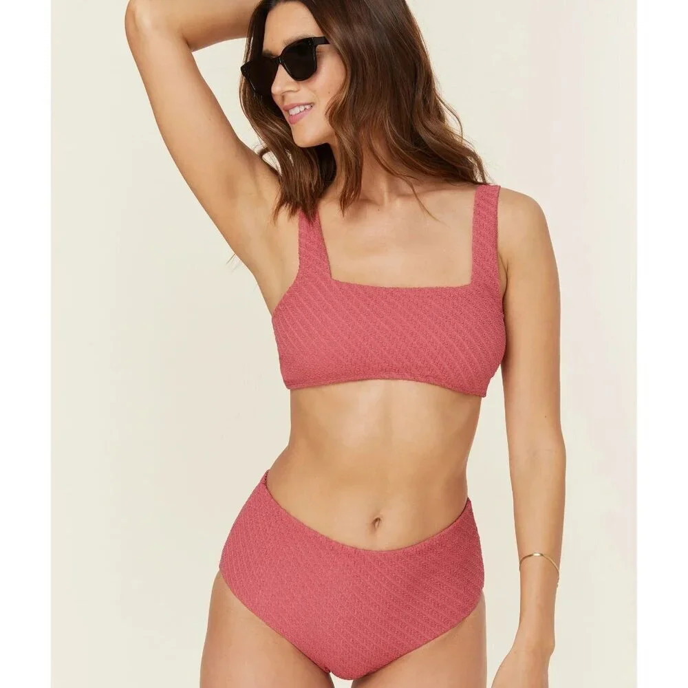 Andie Swim The Barbados Top Sedona Macrame Size Medium